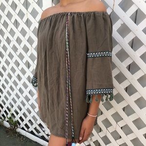 off the shoulder tshirt/ dress
